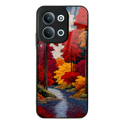 Xiaomi Redmi 15C Case with Camera Protector, Patterned Zore Lusi Cover Ağaçlar