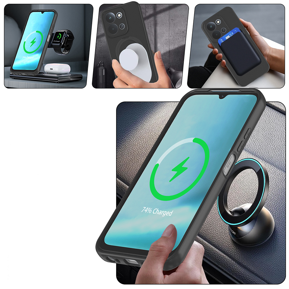 Xiaomi Redmi 15C Case Zore M-safe Charging Stand Samara Cover - 8