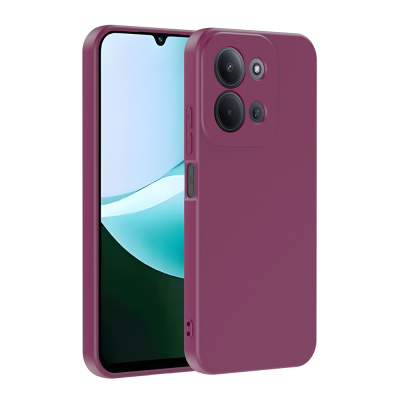 Xiaomi Redmi 15C Case Zore Mara Launch Cover Koyu Mor