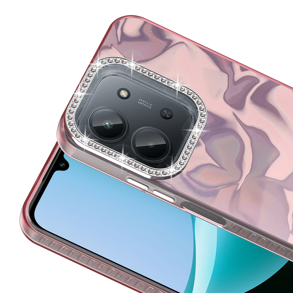 Xiaomi Redmi 15C Kılıf Airbagli Parlak Taş Detay Tasarımlı Zore Esila Kapak - 9