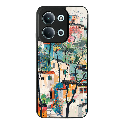 Xiaomi Redmi 15C Kılıf Kamera Korumalı Desenli Zore Lusi Kapak Evler