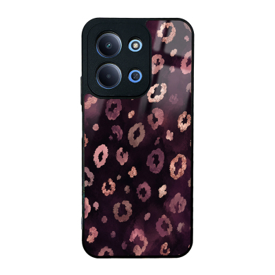 Xiaomi Redmi 15C Kılıf Kamera Korumalı Desenli Zore Lusi Kapak Pembe Leopar