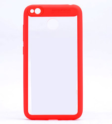 Xiaomi Redmi 4A Kılıf Zore Buttom Kapak Kırmızı