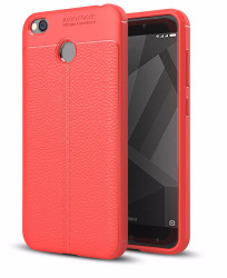 Xiaomi Redmi 4x Kılıf Zore Niss Silikon Kapak Kırmızı