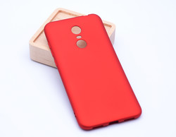Xiaomi Redmi 5 Plus Kılıf Zore Premier Silikon Kapak Kırmızı