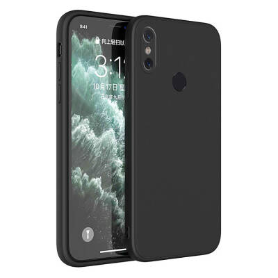 Xiaomi Redmi 6 Pro Case Zore Premier Silicone Cover Black