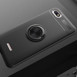 Xiaomi Redmi 6A Kılıf Zore Ravel Silikon Kapak Siyah
