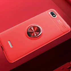Xiaomi Redmi 6A Kılıf Zore Ravel Silikon Kapak Kırmızı
