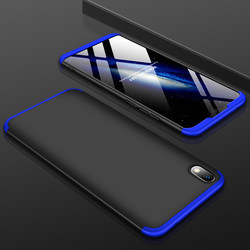 Xiaomi Redmi 7A Case Zore Ays Cover Black-Blue