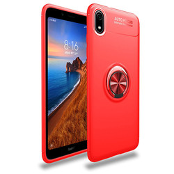 Xiaomi Redmi 7A Kılıf Zore Ravel Silikon Kapak Kırmızı