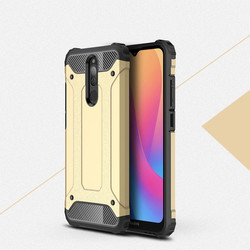 Xiaomi Redmi 8 Case Zore Crash Silicon Cover Gold