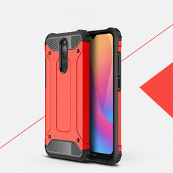 Xiaomi Redmi 8 Case Zore Crash Silicon Cover Red