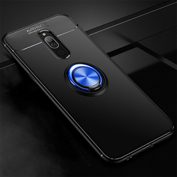 Xiaomi Redmi 8 Case Zore Ravel Silicon Cover Black-Blue
