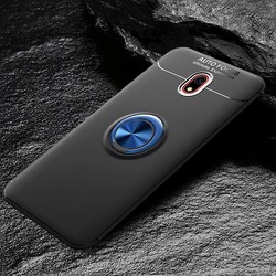 Xiaomi Redmi 8A Kılıf Zore Ravel Silikon Kapak Siyah-Mavi