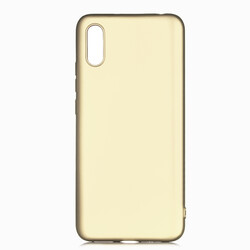 Xiaomi Redmi 9A Case Zore Premier Silicon Cover Gold