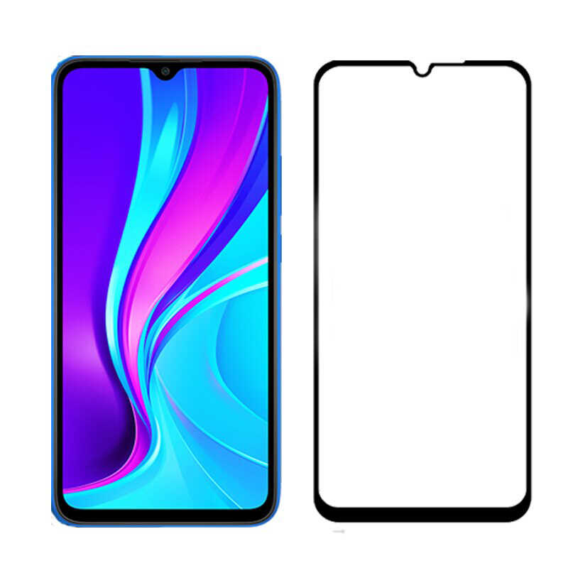 Xiaomi Redmi 9C Zore Kenarları Kırılmaya Dayanıklı Cam Ekran Koruyucu - 1