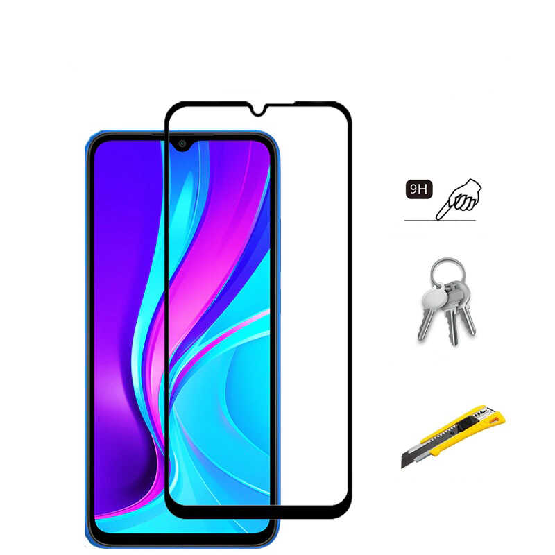 Xiaomi Redmi 9C Zore Kenarları Kırılmaya Dayanıklı Cam Ekran Koruyucu - 5