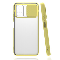 Xiaomi Redmi 9T Case Zore Lensi Cover Yellow