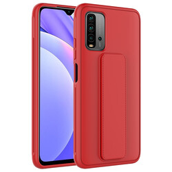 Xiaomi Redmi 9T Case Zore Qstand Cover Red