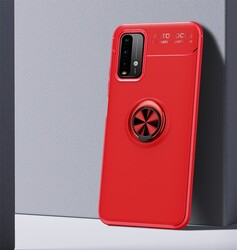 Xiaomi Redmi 9T Kılıf Zore Ravel Silikon Kapak Kırmızı