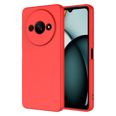 Xiaomi Redmi A3 4G 2024 Case Zore Mara Lansman Cover Red