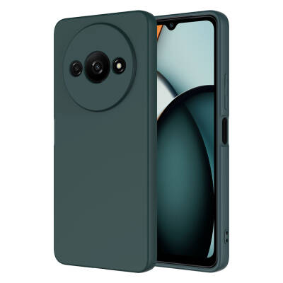 Xiaomi Redmi A3 4G 2024 Case Zore Mara Lansman Cover Dark Green