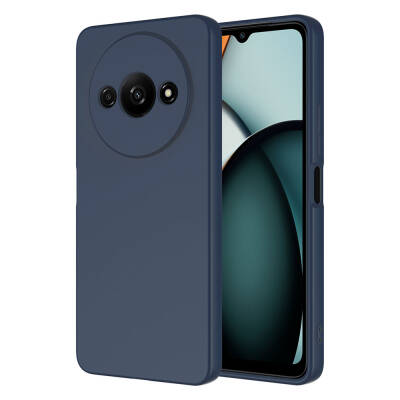 Xiaomi Redmi A3 4G 2024 Case Zore Mara Lansman Cover Navy blue