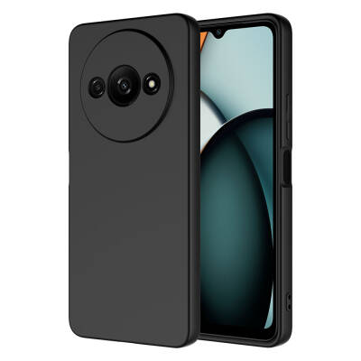 Xiaomi Redmi A3 4G 2024 Case Zore Mara Lansman Cover Black