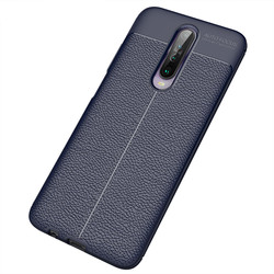 Xiaomi Redmi K30 Case Zore Niss Silicon Cover Navy blue