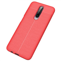 Xiaomi Redmi K30 Kılıf Zore Niss Silikon Kapak Kırmızı
