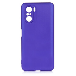 Xiaomi Redmi K40 Case Zore Premier Silicon Cover Saks Blue