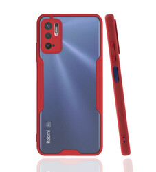 Xiaomi Redmi Note 10 5G Case Zore Parfe Cover Red