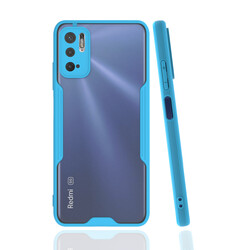 Xiaomi Redmi Note 10 5G Case Zore Parfe Cover Blue