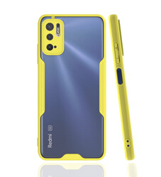 Xiaomi Redmi Note 10 5G Case Zore Parfe Cover Yellow