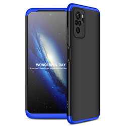 Xiaomi Redmi Note 10 Case Zore Ays Cover Black-Blue