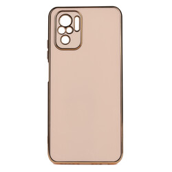 Xiaomi Redmi Note 10 Case Zore Bark Cover Rose Gold