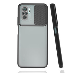 Xiaomi Redmi Note 10 Case Zore Lensi Cover Black