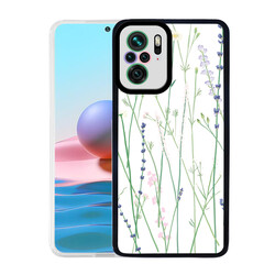Xiaomi Redmi Note 10 Case Zore M-Fit Patterned Cover Flower No4