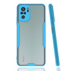 Xiaomi Redmi Note 10 Case Zore Parfe Cover Blue
