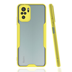 Xiaomi Redmi Note 10 Case Zore Parfe Cover Yellow