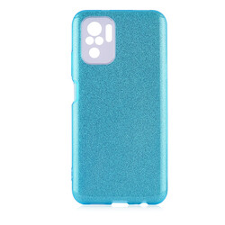 Xiaomi Redmi Note 10 Case Zore Shining Silicon Blue