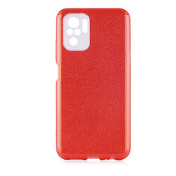 Xiaomi Redmi Note 10 Case Zore Shining Silicon Red