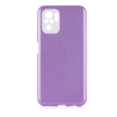 Xiaomi Redmi Note 10 Case Zore Shining Silicon Purple