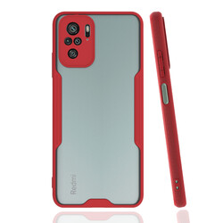 Xiaomi Redmi Note 10 Kılıf Zore Parfe Kapak Kırmızı