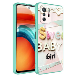 Xiaomi Redmi Note 10 Pro Case Camera Protected Patterned Hard Silicone Zore Epoxy Cover NO5