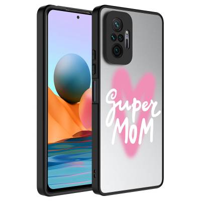 Xiaomi Redmi Note 10 Pro Case Mirror Patterned Camera Protection Glossy Zore Mirror Cover Süper Anne