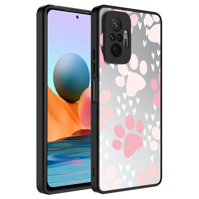 Xiaomi Redmi Note 10 Pro Case Mirror Patterned Camera Protection Glossy Zore Mirror Cover Pati