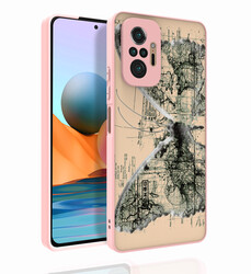 Xiaomi Redmi Note 10 Pro Case Patterned Camera Protection Glossy Zore Nora Cover NO4