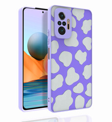 Xiaomi Redmi Note 10 Pro Case Patterned Camera Protection Glossy Zore Nora Cover NO6
