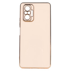 Xiaomi Redmi Note 10 Pro Case Zore Bark Cover Rose Gold